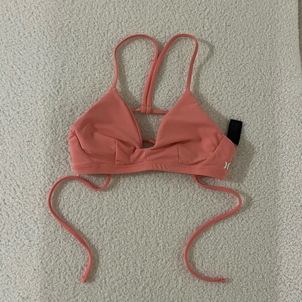 Hurley pink bikini top💗